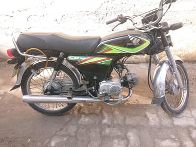 Honda CD 70 2019 Model, 2018 Register, Good condition, Full Genuine.