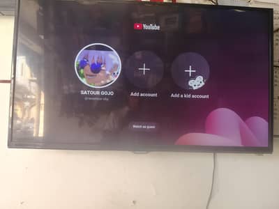 sam sung led tv endrroid with remote 40 inch like new