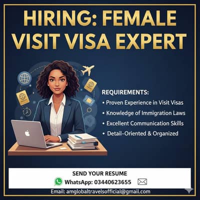 Female Visa Expert Required