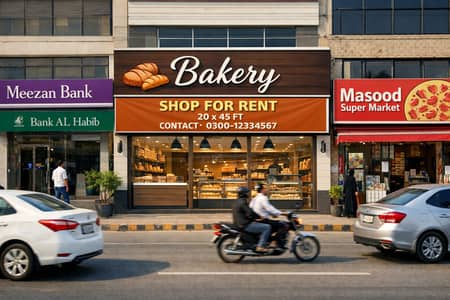 Shop For Rent For Bakery