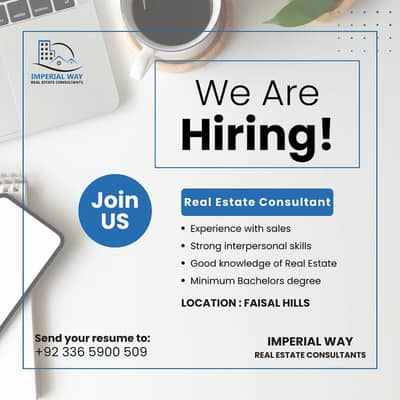 Real Estate Consultant (Commission Based) – Faisal Hills