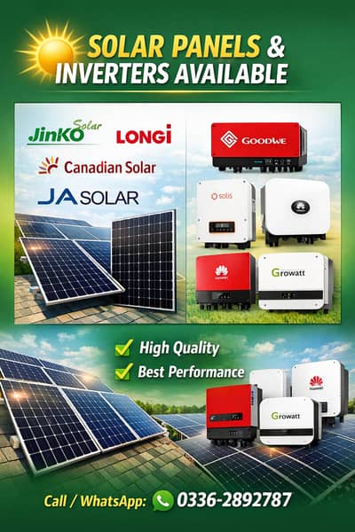 Solar panels jinko/ longi x10 / Trina with 12 years warranty