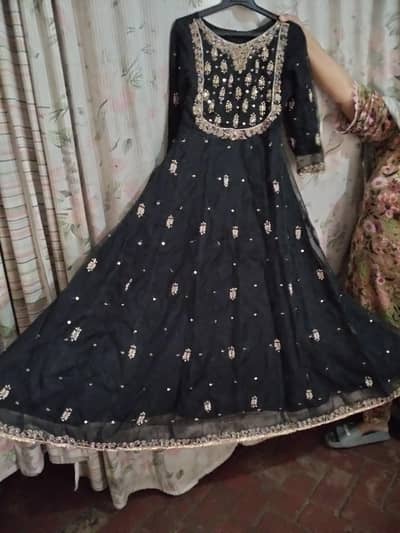 black hand made maxi