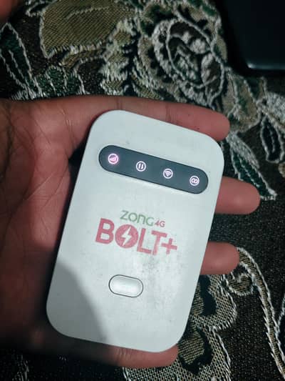 Zong 4G Bolt+  Internet Device Unlocked All sims working