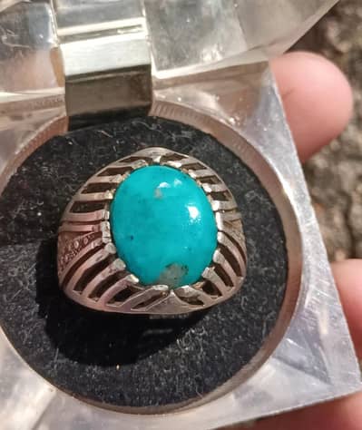 natural irani feroza s925 silver ring available home delivery free