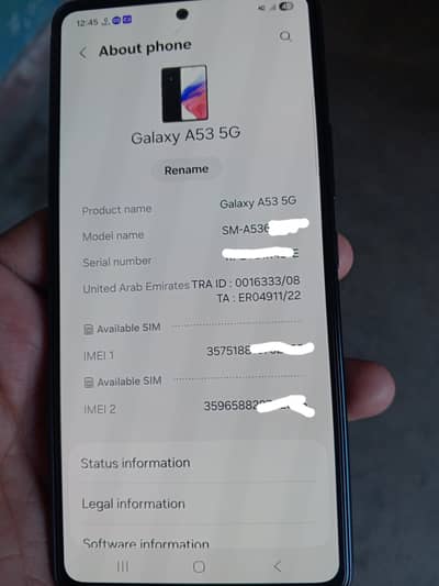Samsung Galaxy A53 5G non pta