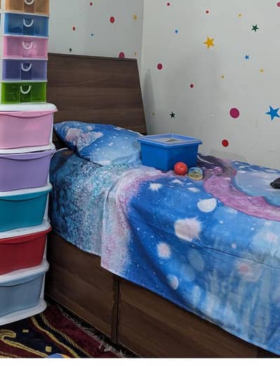 single bed with drawers