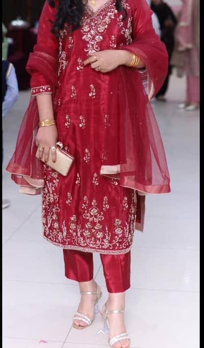 hand made work   dress staff  silk