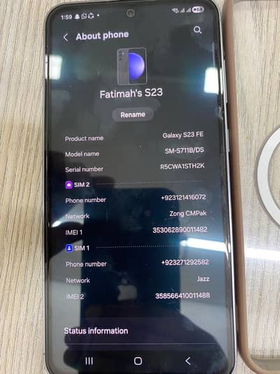 Samsung Galaxy s23 Fe