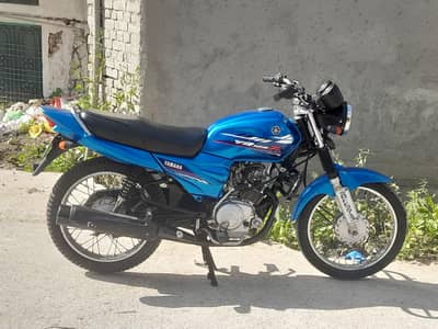 yamaha ybz 125 self start  5 gear beautiful color blue ybz yamaha