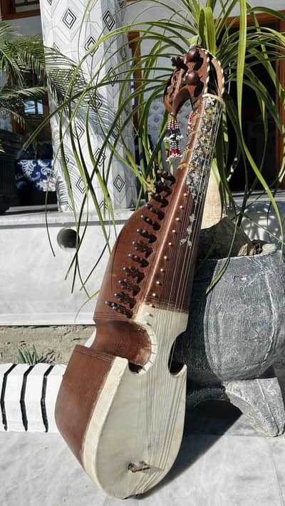 Kabaly wood rabab with half sadaf 26 inch