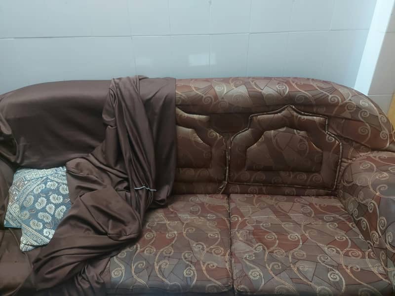 complete sofa set 3+2+1  solid heavy weight structure 1