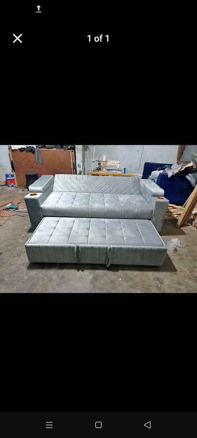 sofa cumbed full size bed available