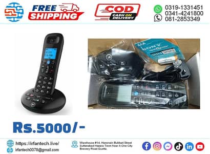 PTCL Landline Digital Cordless/Wireless Telephone with Answer Machine.