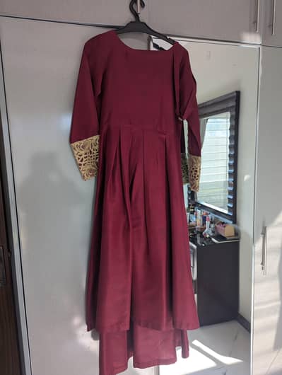 Maroon Maxi Dress