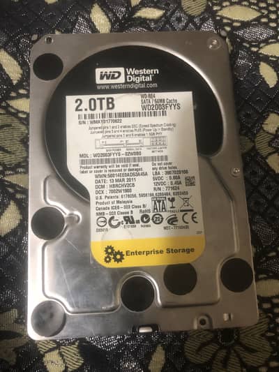 WD  Western Digital 2 TB Harddrive