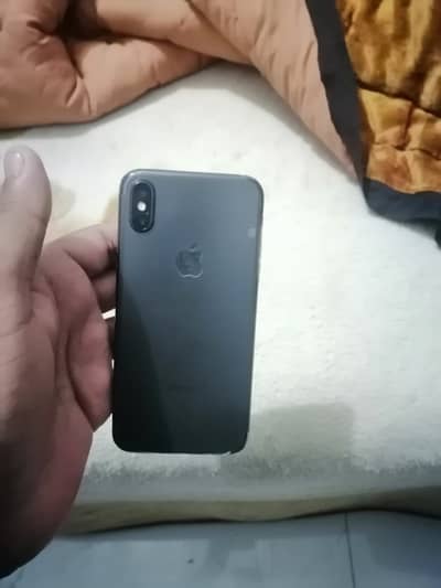 I phone x pta approved with box 64 gb pannel change  03081345861