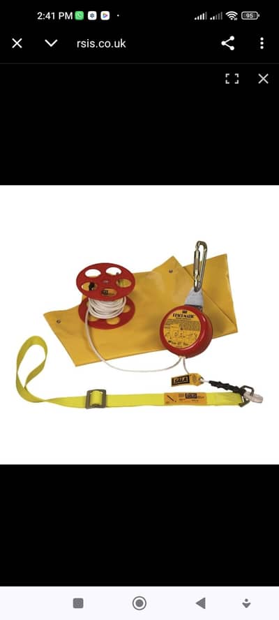 Emergency rescue and evacuation from elevated work areas.