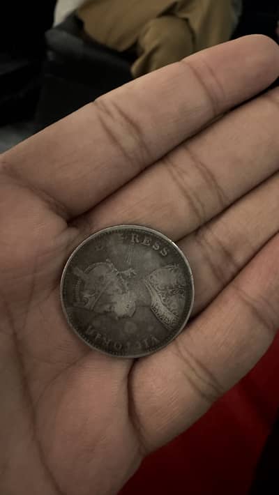 Old coin 1897 victoria empress 1 rps pure silver