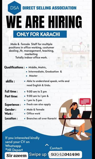 job for needy person