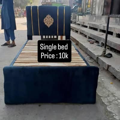 Single bed / New Single bed/ Poshish Single bed / Wooden Single Bed