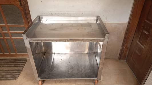 Metal Moving Table For Home 10/10 Condition Perfect