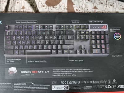 URG SALE: Asus ROG Strix Scope RX Mechanical Keyboard - MINT CONDITION