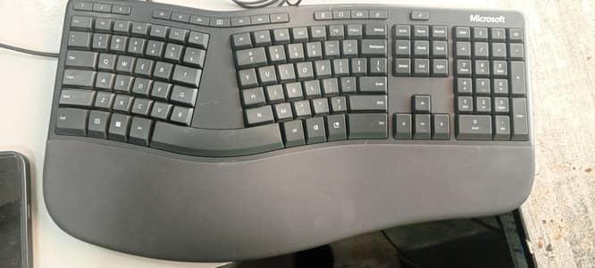 Microsoft Ergonomic Keyboard.