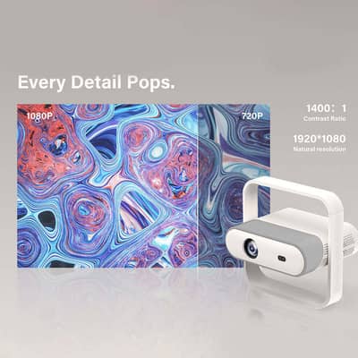 NSL03 Andriod projector FHD 13.0 1080P 4k display 600 ANSI Lumen