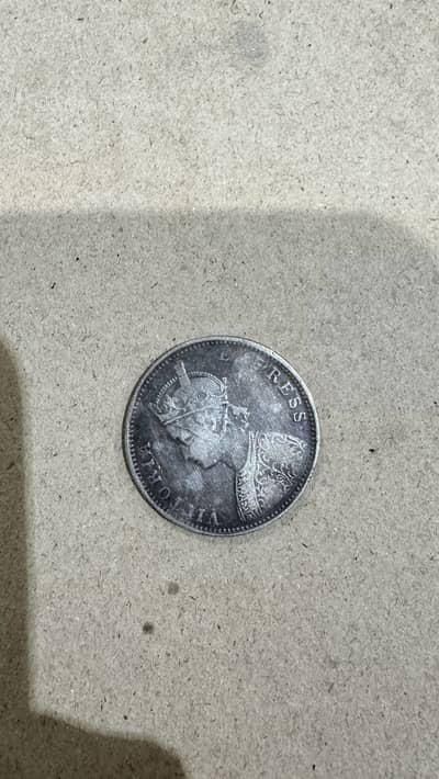 Old coin 1897 victoria empress 1 rps pure silver