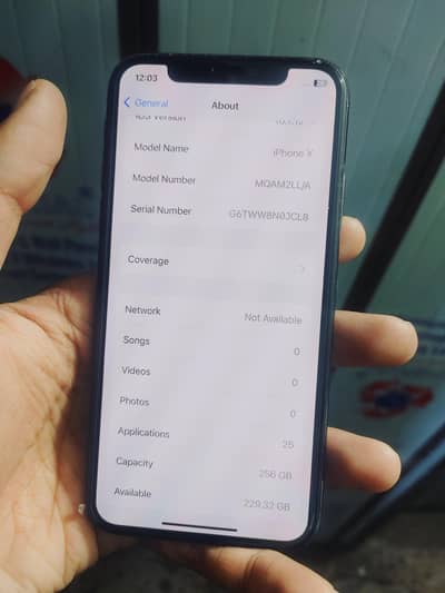 iphoenx  pta aproud 256gb