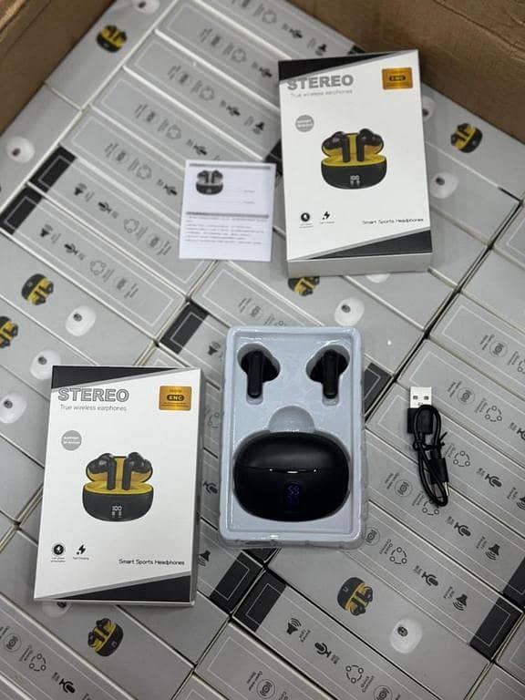TWS (True Wireless Stereo) Bluetooth Earbuds Dual Earphones Headset (Connect With All Bluetooth Devices). BLUETOOTH