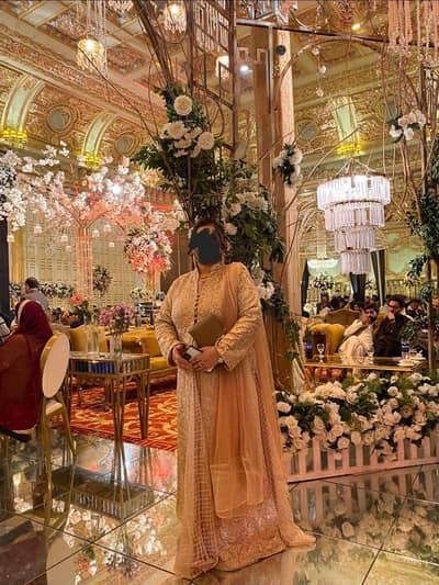 very elegant long gown n lehnga