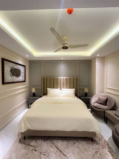 One bed luxury furnished apartment available for rent bahria town paradise commerical