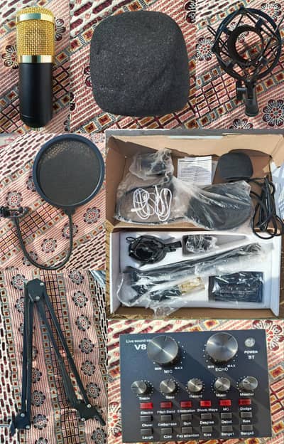condenser microphone studio  Complete kit with box