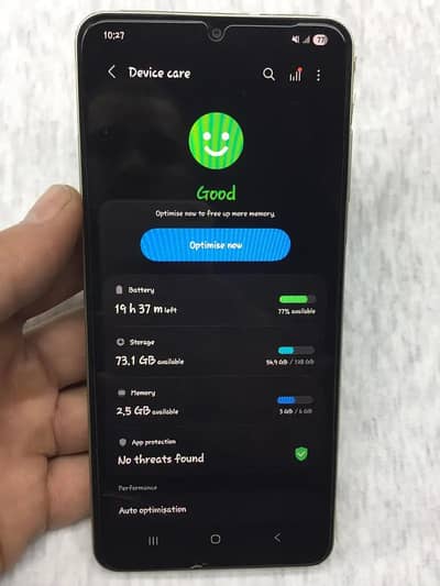 Samsung A06 almost new in warranty with box