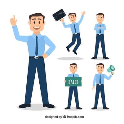 Sales man for book shop wanted