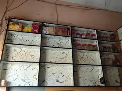 shop racks and counter