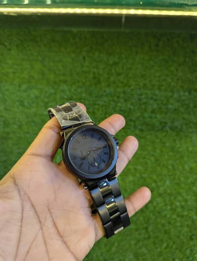 Michael Kors Chronograph Watch Original All Black