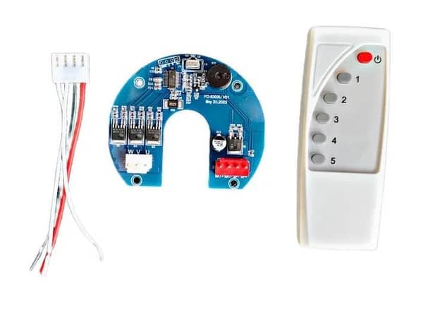 DC Circuit 12V High-Power Ceiling Fan for Solar Use with Remote Control & Grip