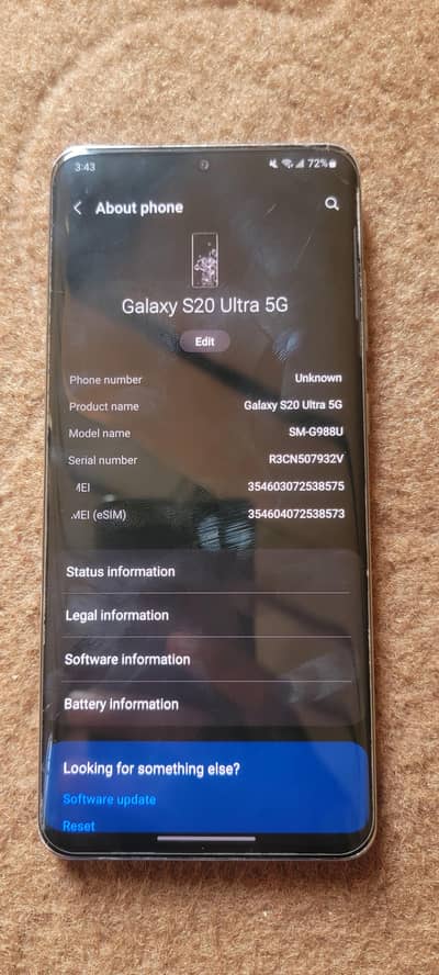Samsung Galaxy S20 Ultra 5G For Sale 