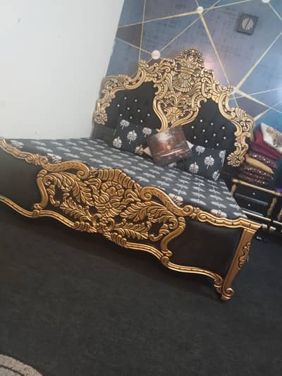 Only 3 months used wooden bed