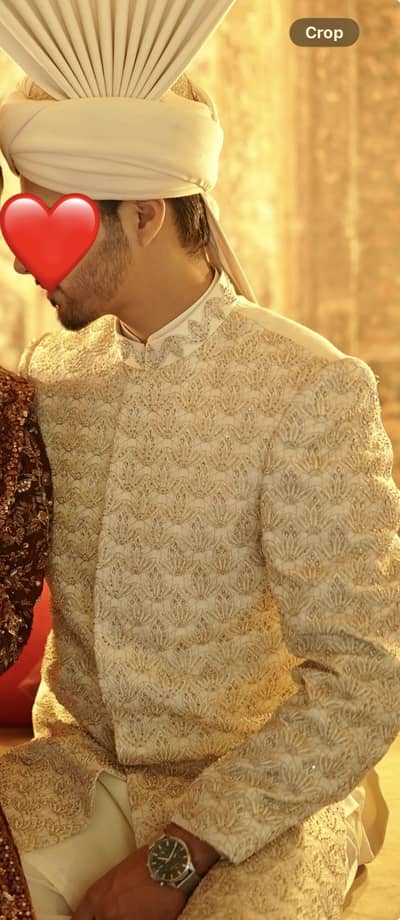 Rici Melion Royal Sherwani with Turbo & Khussa