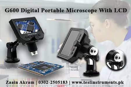 Digital Portable Microscope with LCD | Charging & Zoom Pakistan