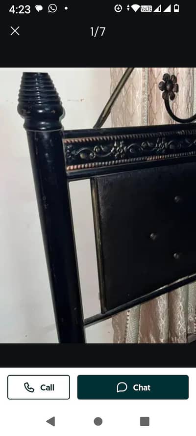 iron double bed for sale