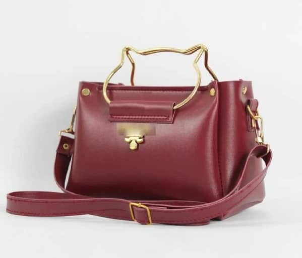 Sundar Walay New Design Cat Handle Handbag with Long Adjustable Shoulder Strap for Girls and Women