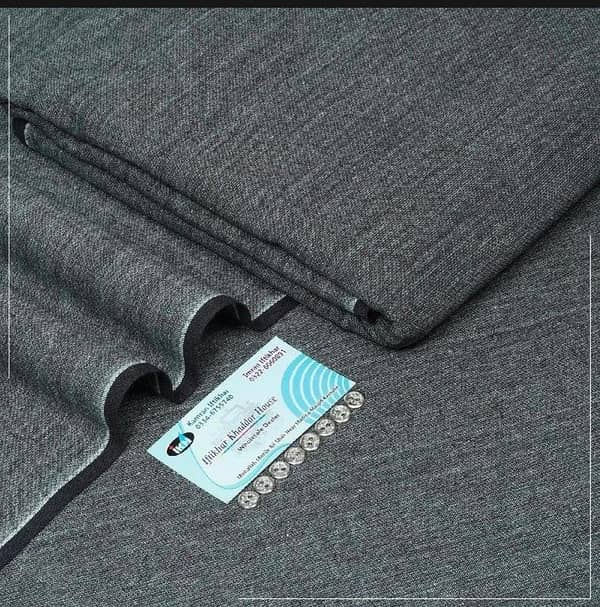 Floret Men Premium Khaddar Shalwar Kameez Fabric - Unstitched Export Quality