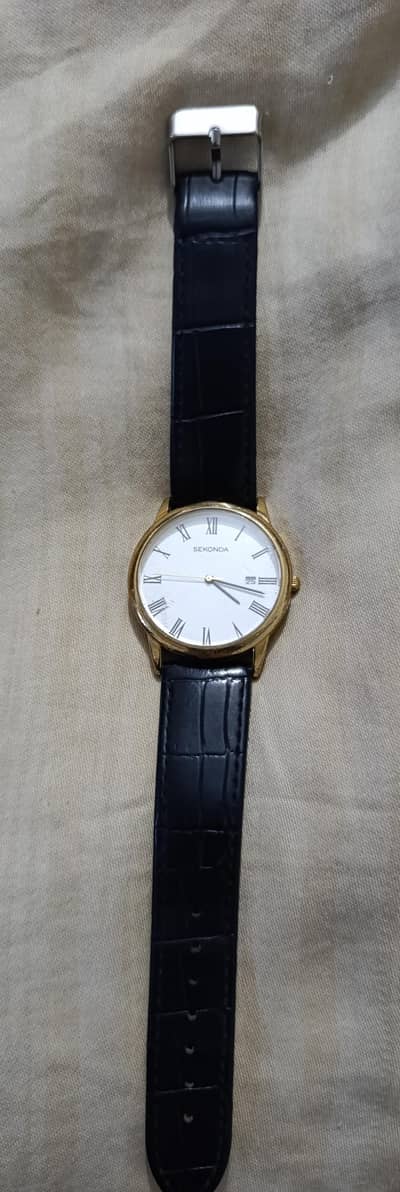 Sekonda Classic Men's Watch Gold case & Leather upper strap