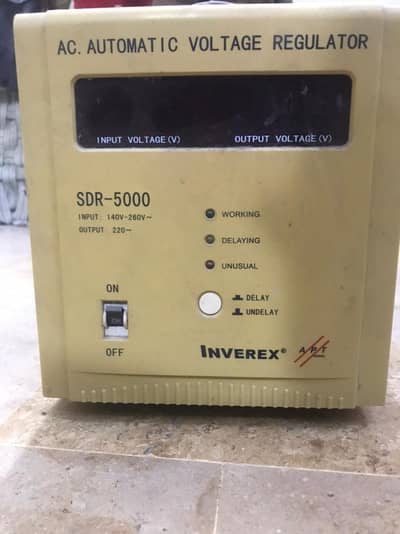 AC Automatic Voltage Regulator SDR-5000 | Inverex | 220V Output