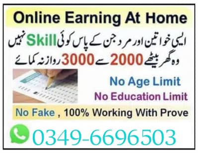 Boys/Girls Online job available,Part time/full time/Assignment work/T